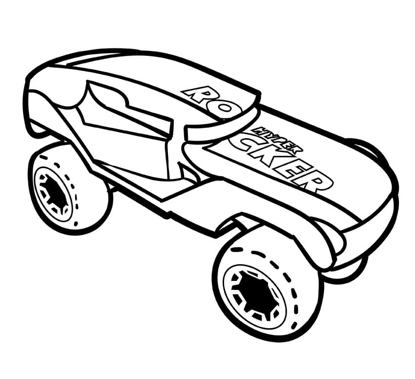 Fise de colorat cu Hot Wheels de colorat p11