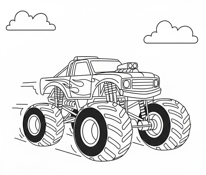 Fise de colorat cu Hot Wheels de colorat p17