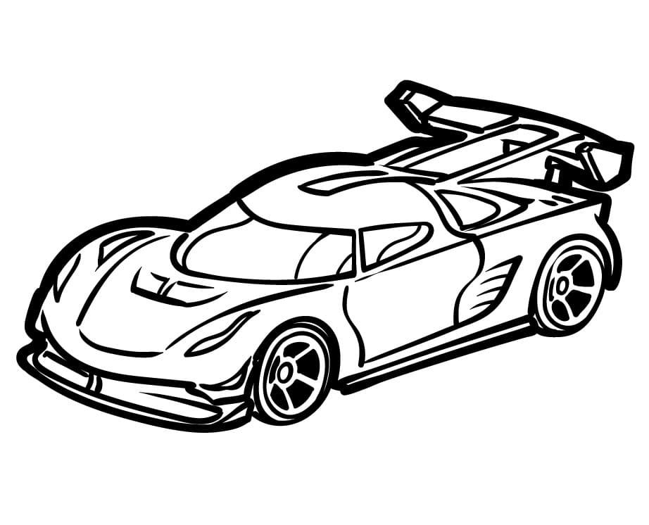 Fise de colorat cu Hot Wheels de colorat p18