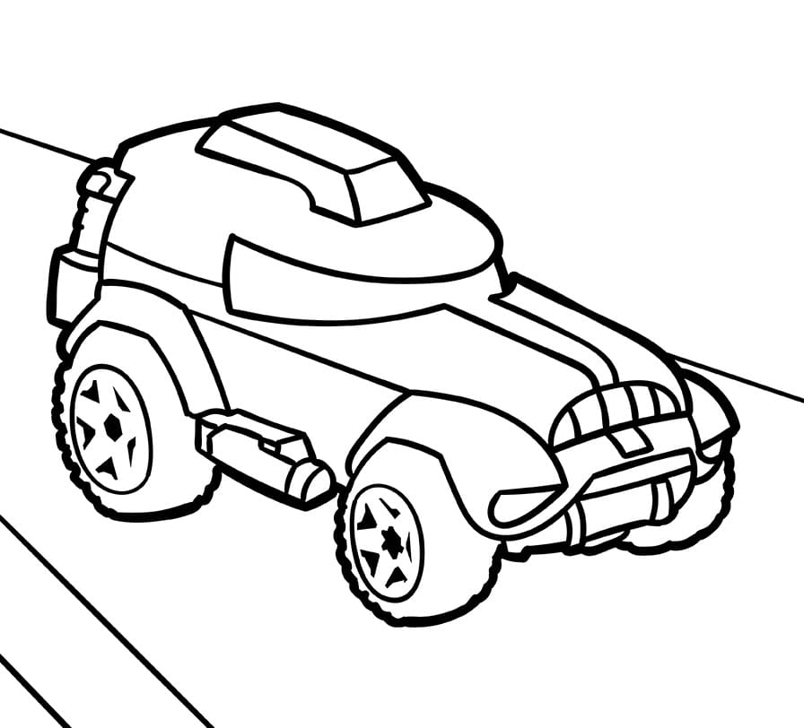 Fise de colorat cu Hot Wheels de colorat p19