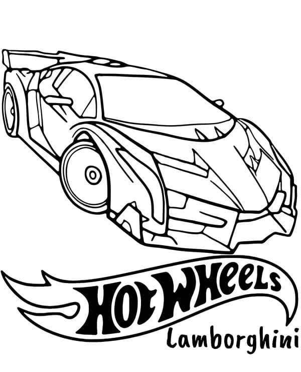 Fise de colorat cu Hot Wheels de colorat p25