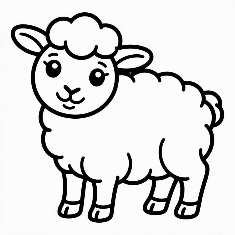 Fise de colorat cu Miel simpatic