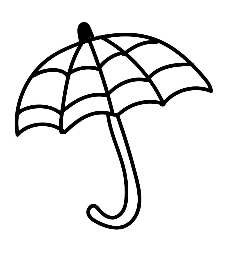 Fise de colorat cu O Umbrelă