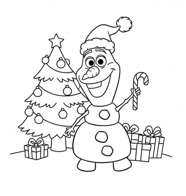Planse de colorat cu Craciun Disney