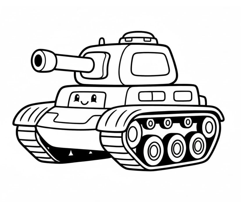 Planse de colorat cu Tancuri