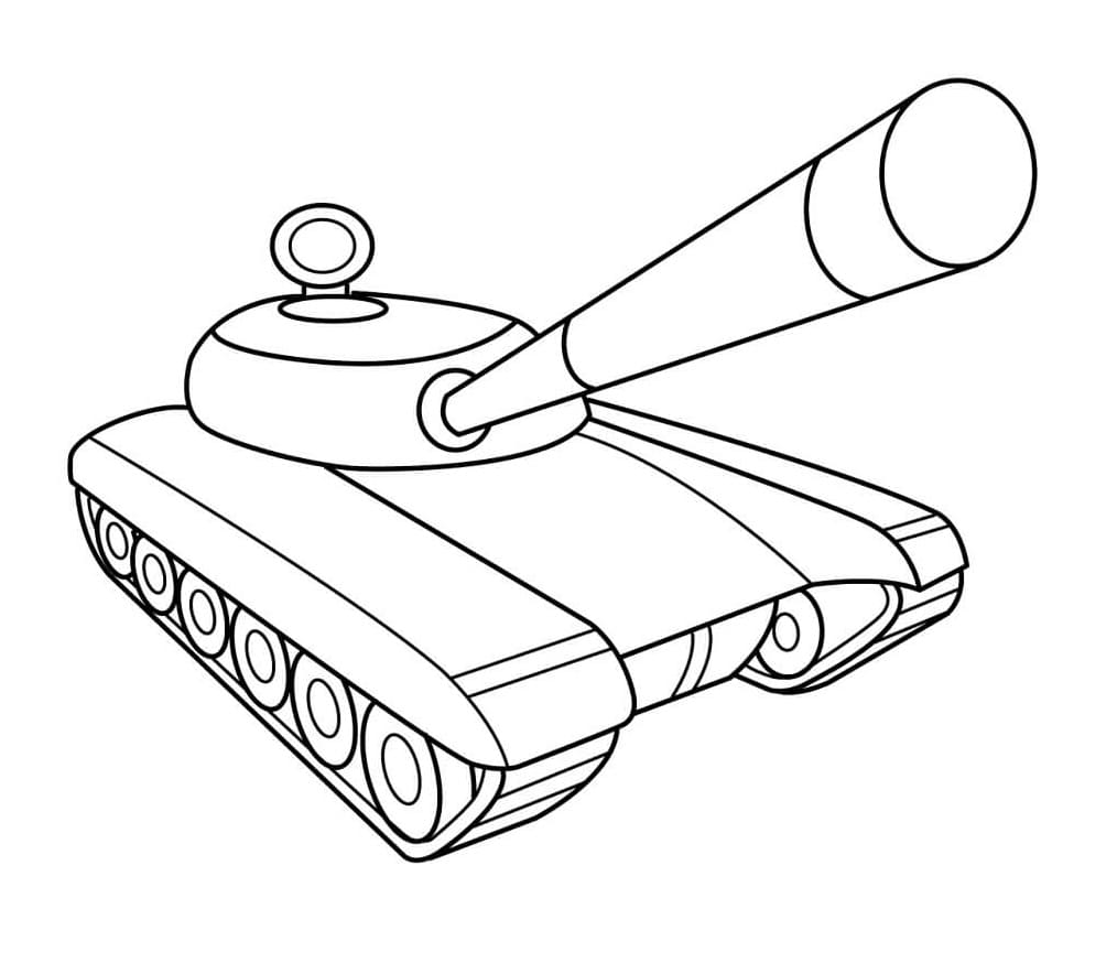 Fise de colorat cu Tancuri de colorat p21