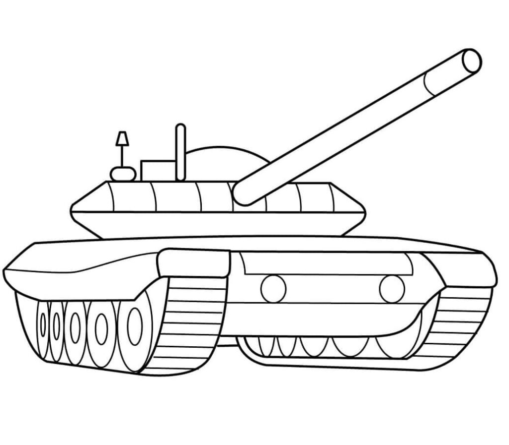 Fise de Colorat cu Tancuri de colorat p22