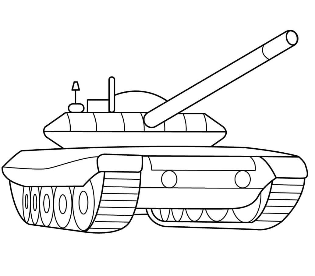 Fise de colorat cu Tancuri de colorat p22