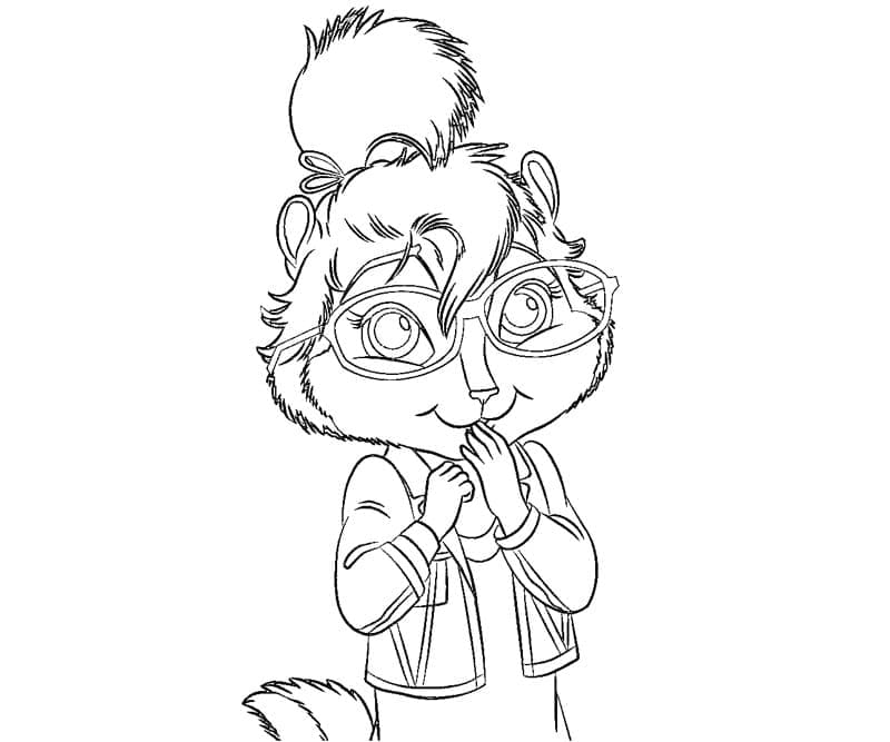 Fise de colorat cu Alvin Si Veveritele de colorat p42