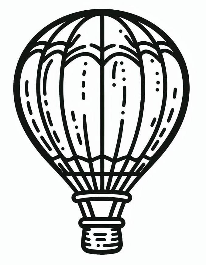 Fise de colorat cu Balon cu aer cald de colorat p26