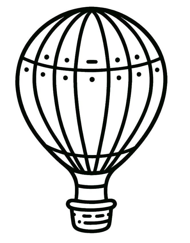 Fise de colorat cu Balon cu aer cald de colorat p27