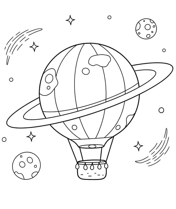 Fise de colorat cu Balon cu aer cald de colorat p33