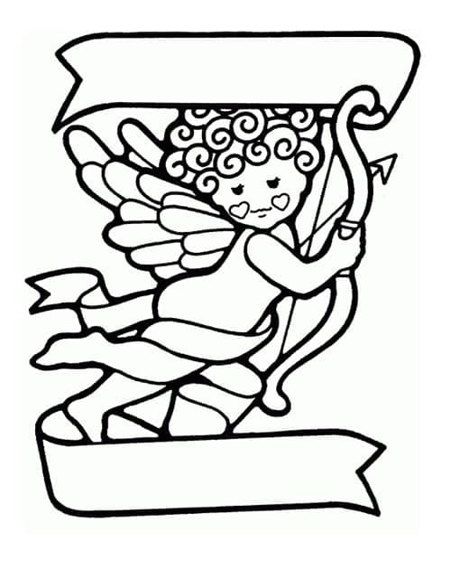 Fise de colorat cu Cupidon de colorat p31