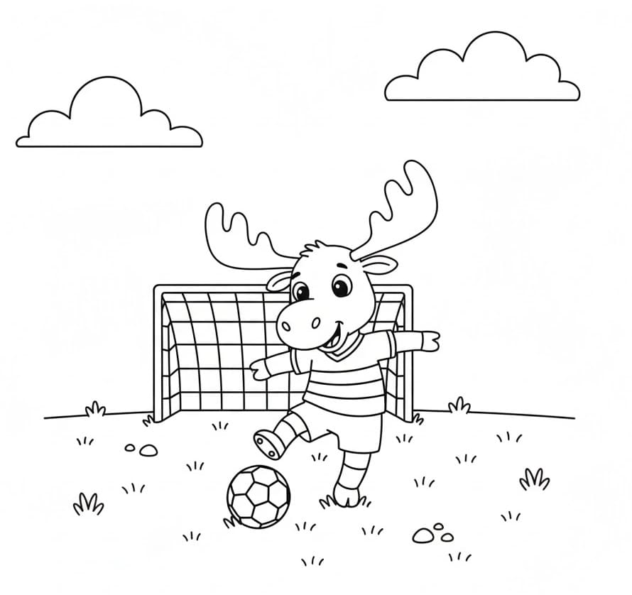 Fise de colorat cu Elan de colorat p16