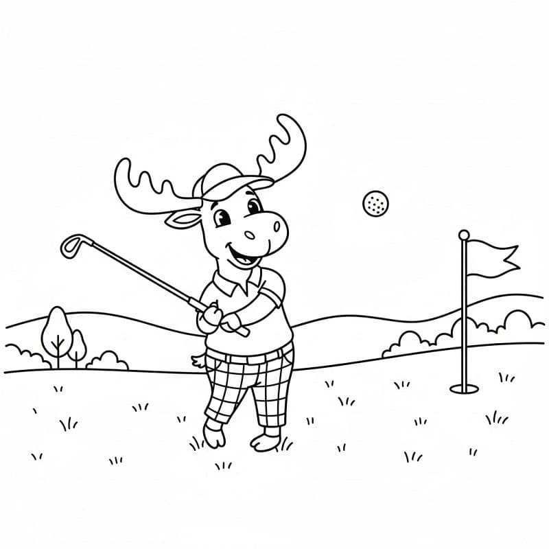 Fise de colorat cu Elan de colorat p17