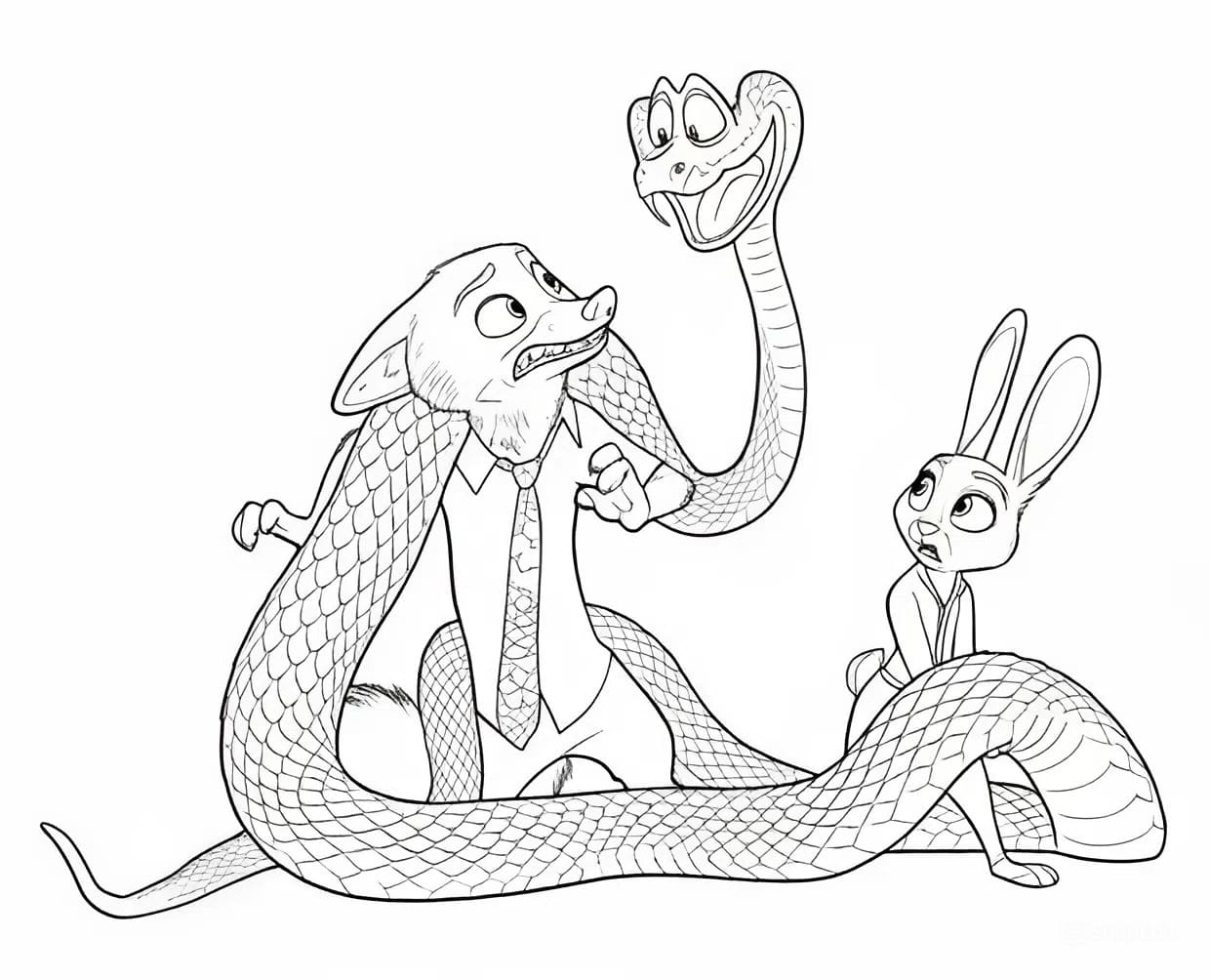 Fise de colorat cu Imprimabil Zootropolis 2 Gratuit