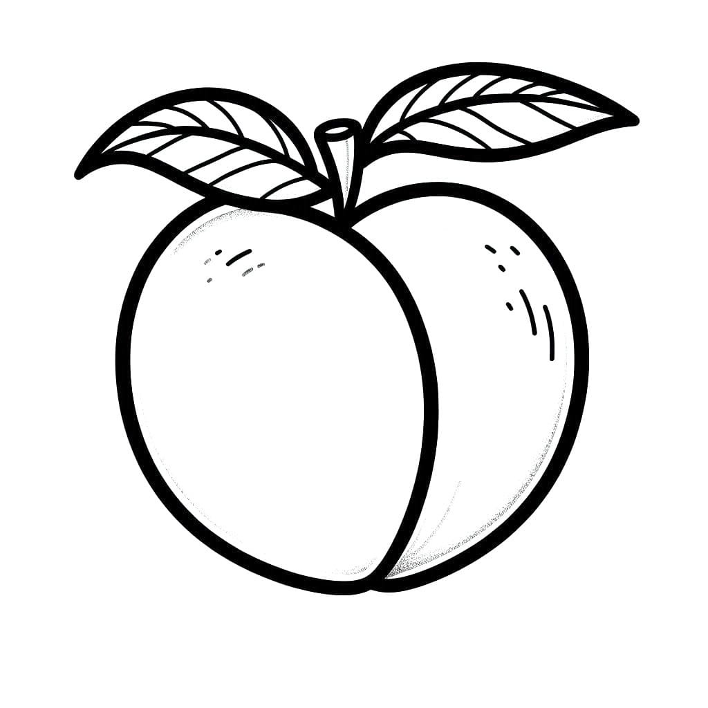 Fise de colorat cu Piersici de colorat p03