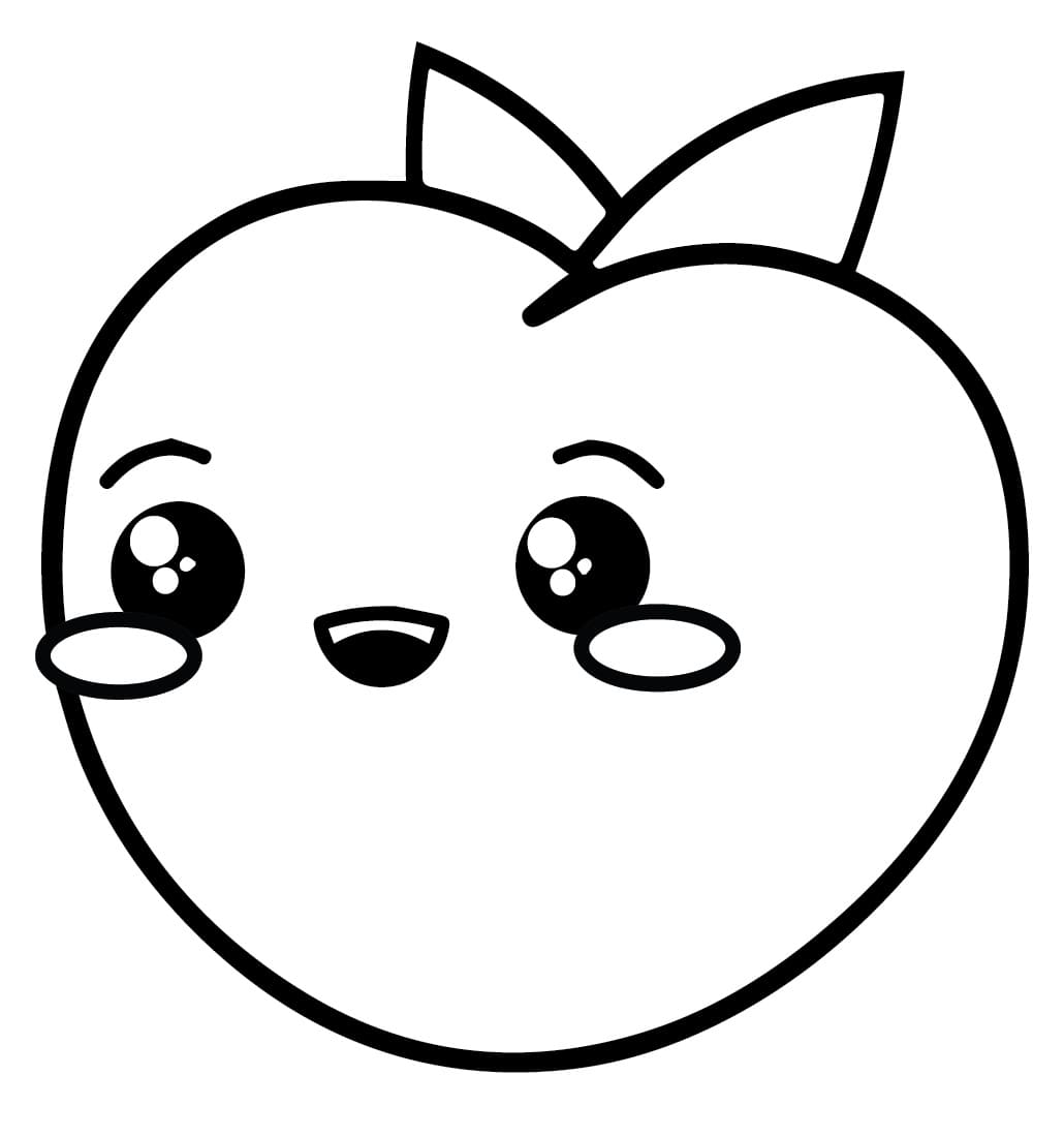 Fise de colorat cu Piersici de colorat p12