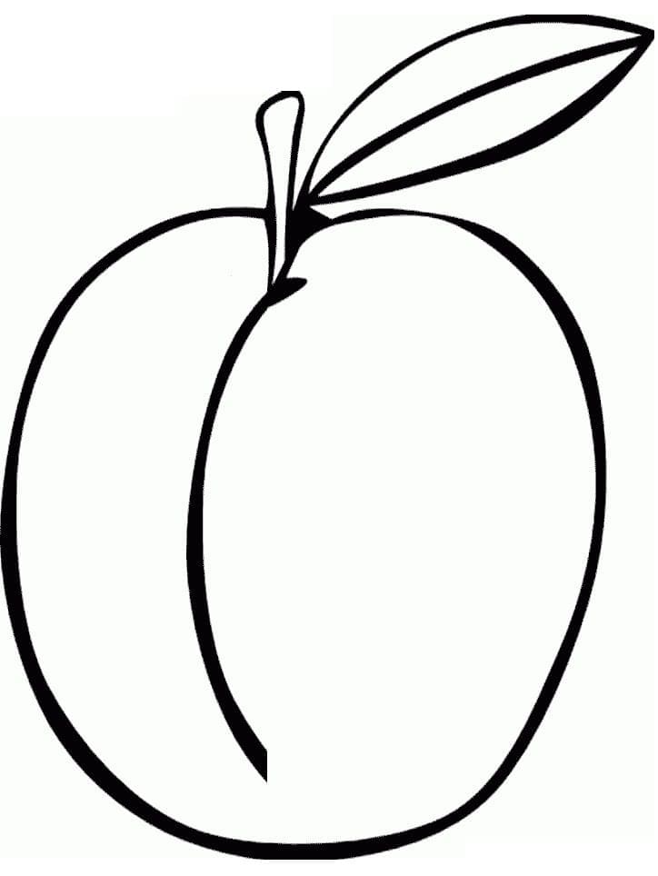 Fise de colorat cu Piersici de colorat p33