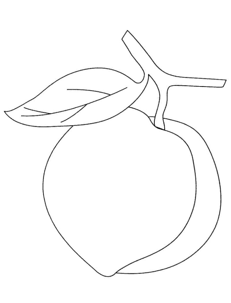 Fise de Colorat cu Piersici de colorat p40