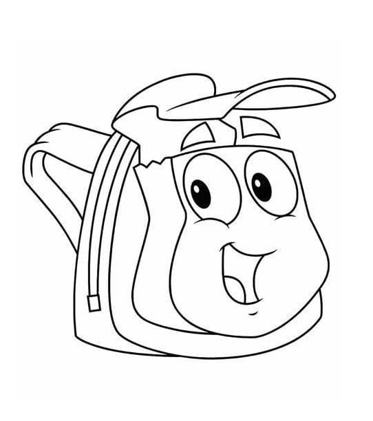 Fise de colorat cu Rucsac de colorat p06