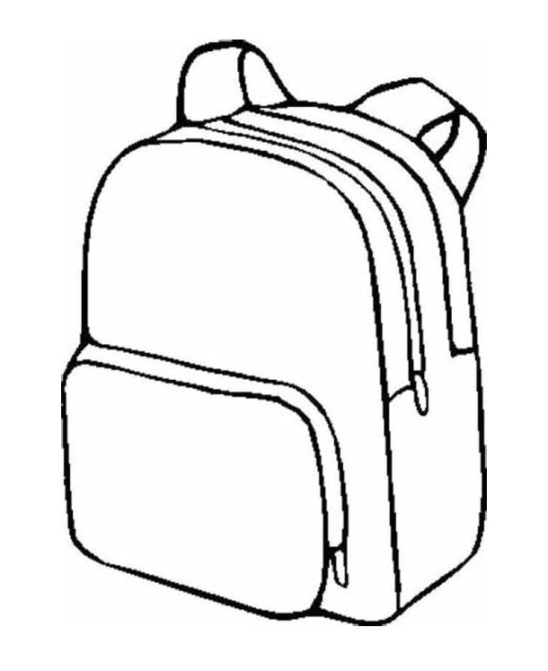 Fise de colorat cu Rucsac de colorat p20