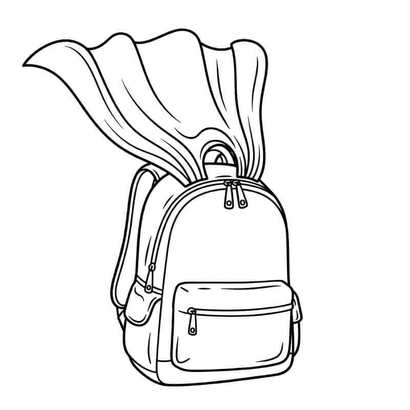 Fise de colorat cu Rucsac de colorat p21