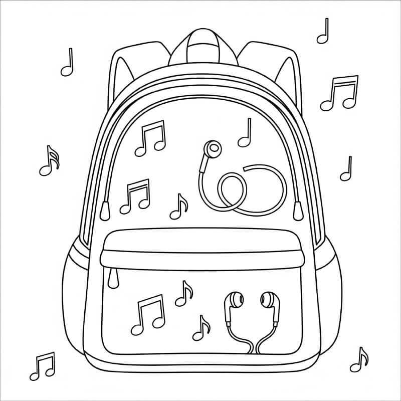 Fise de colorat cu Rucsac de colorat p23