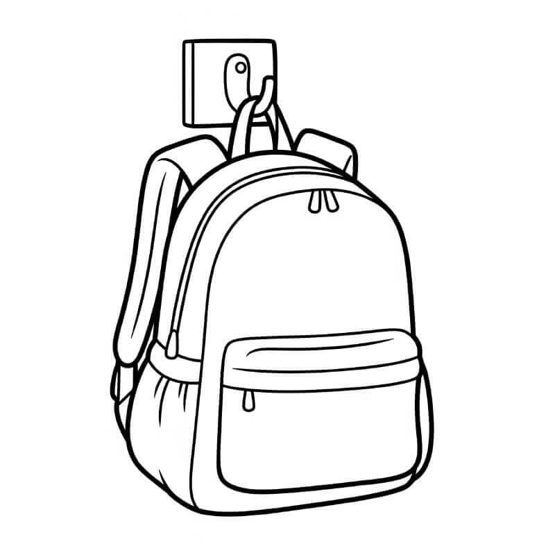 Fise de colorat cu Rucsac de colorat p24