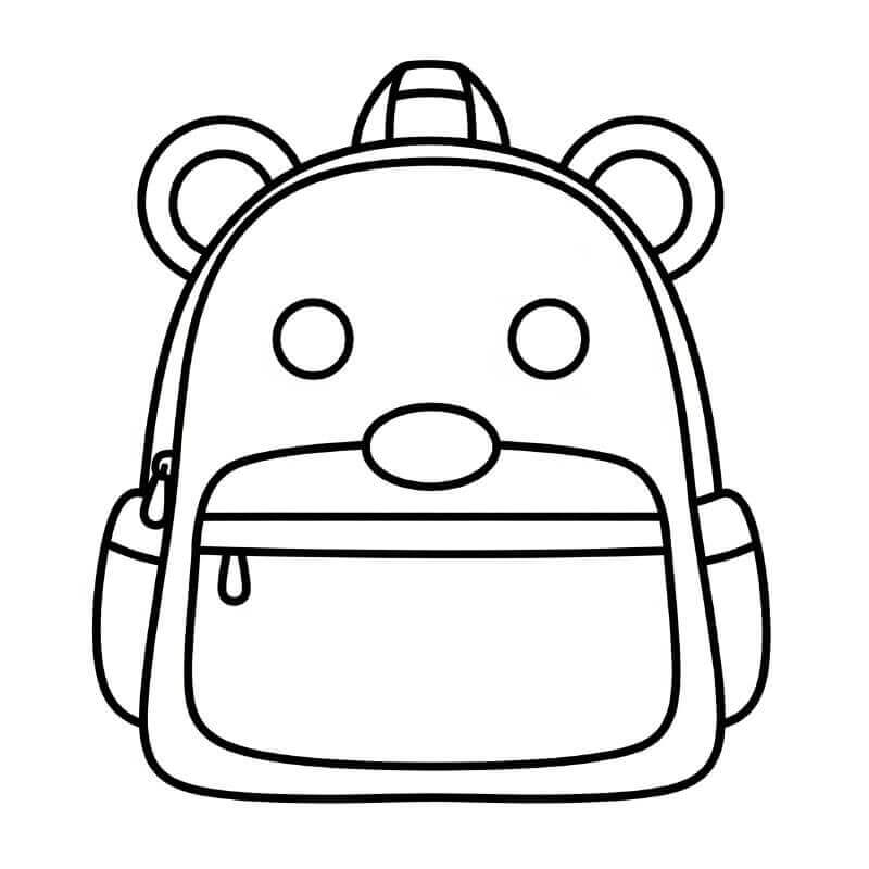 Fise de colorat cu Rucsac de colorat p27