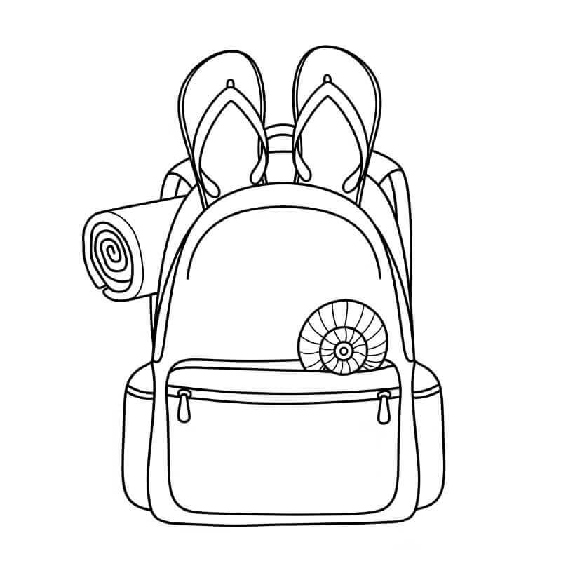 Fise de colorat cu Rucsac de colorat p31