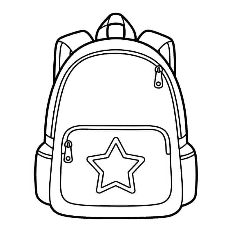 Fise de colorat cu Rucsac de colorat p34