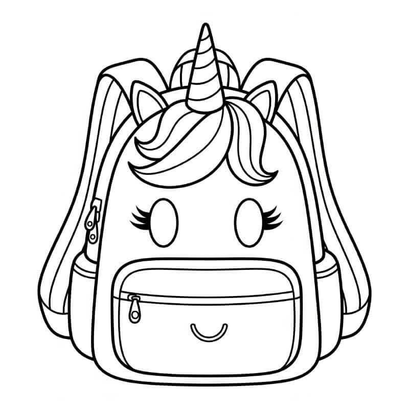 Fise de colorat cu Rucsac de colorat p35
