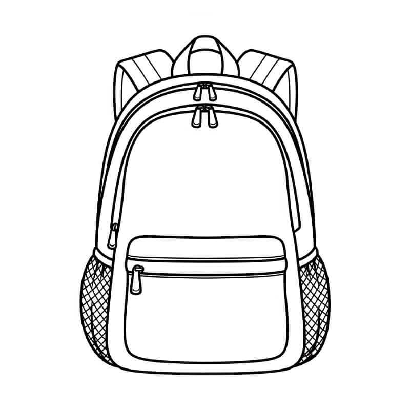 Fise de colorat cu Rucsac de colorat p36