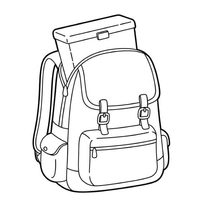 Fise de colorat cu Rucsac de colorat p39