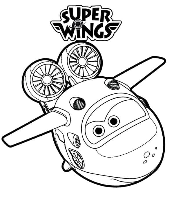 Fise de colorat cu Super Wings de colorat p28