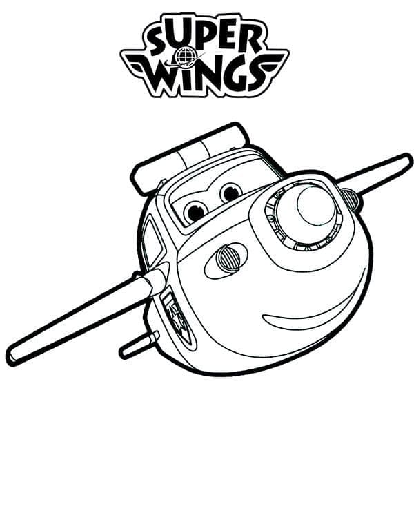 Fise de colorat cu Super Wings de colorat p30