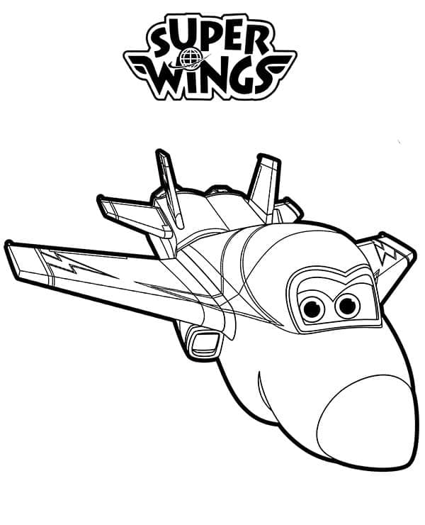 Fise de colorat cu Super Wings de colorat p32