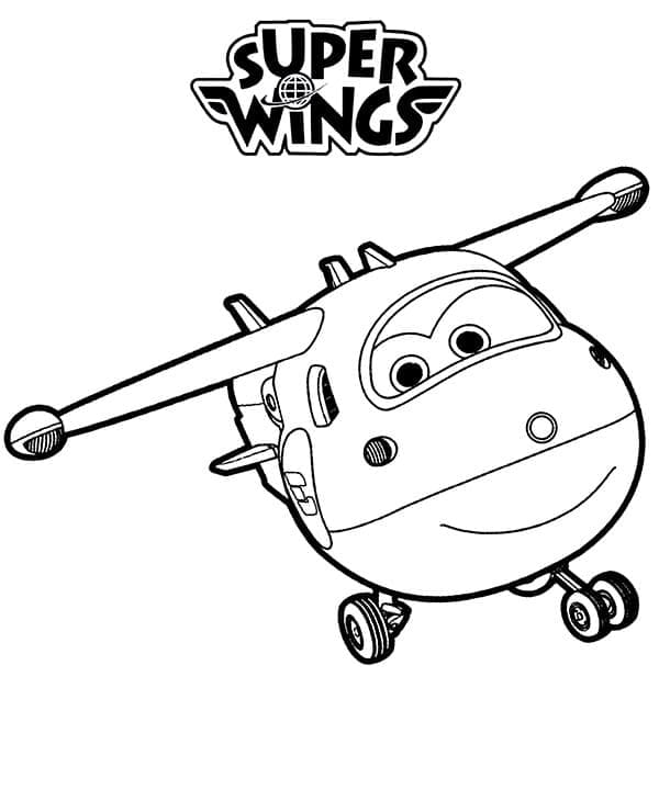 Fise de colorat cu Super Wings de colorat p33