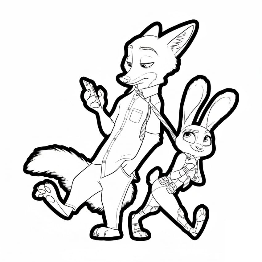 Planse de colorat cu Zootropolis 2