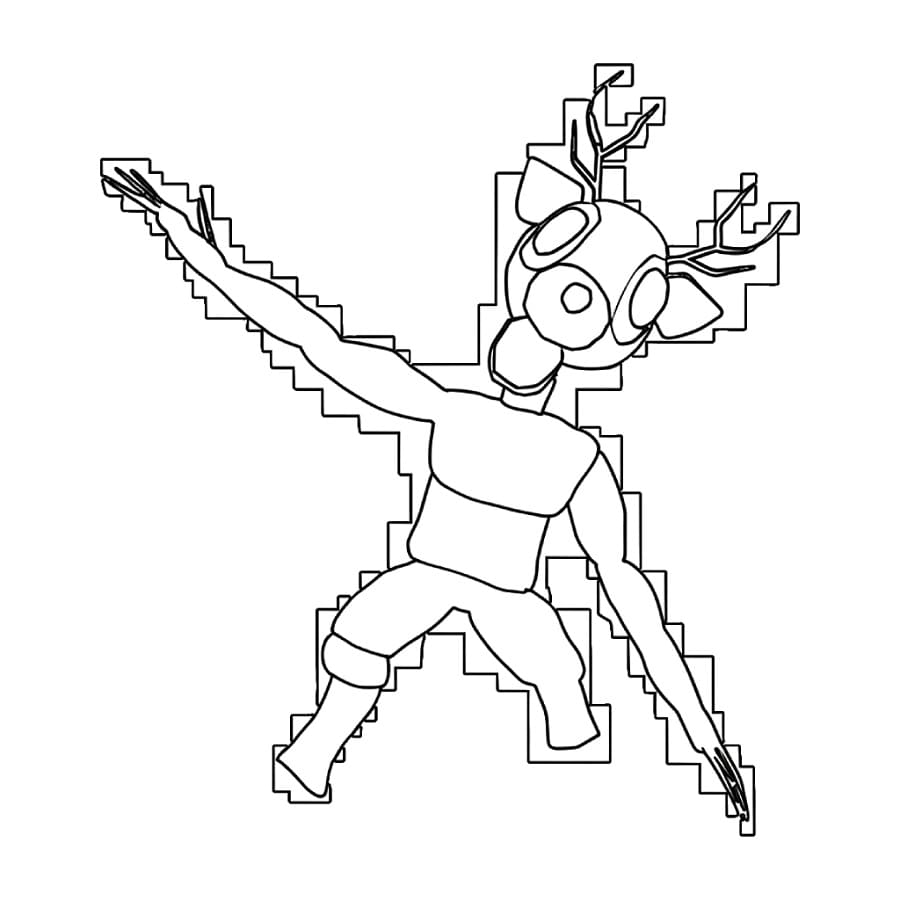 Fise de colorat cu 99 de nopți în pădure de colorat p06