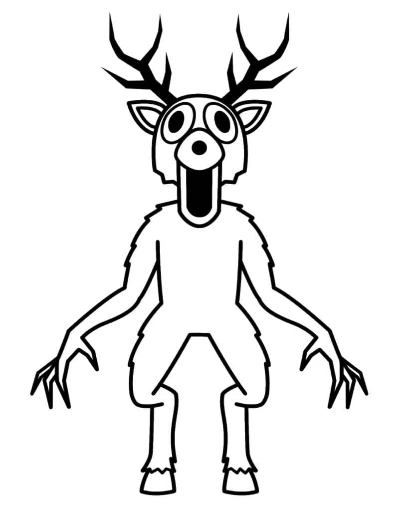 Fise de colorat cu 99 de nopți în pădure de colorat p16