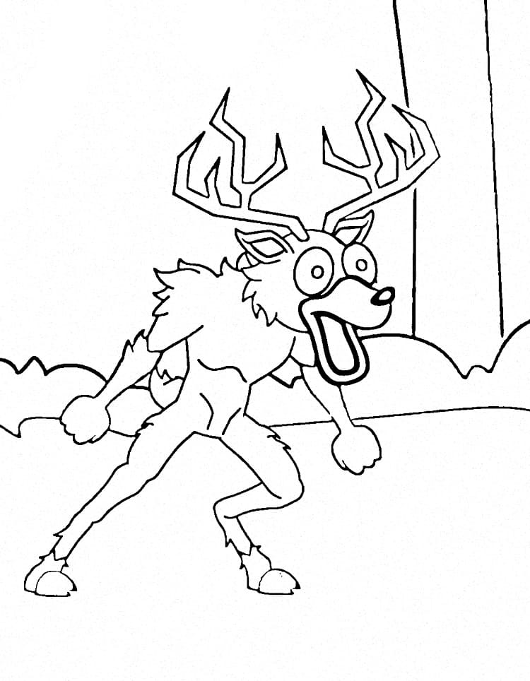 Fise de colorat cu 99 de nopți în pădure de colorat p24