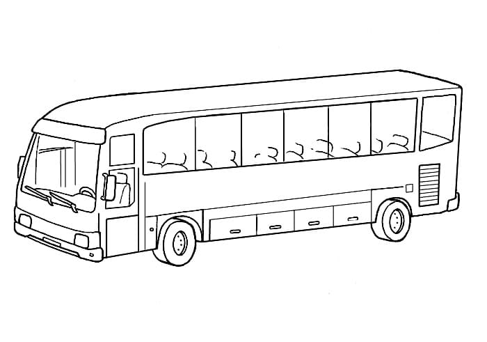 Fise de colorat cu Autobuze de colorat p33