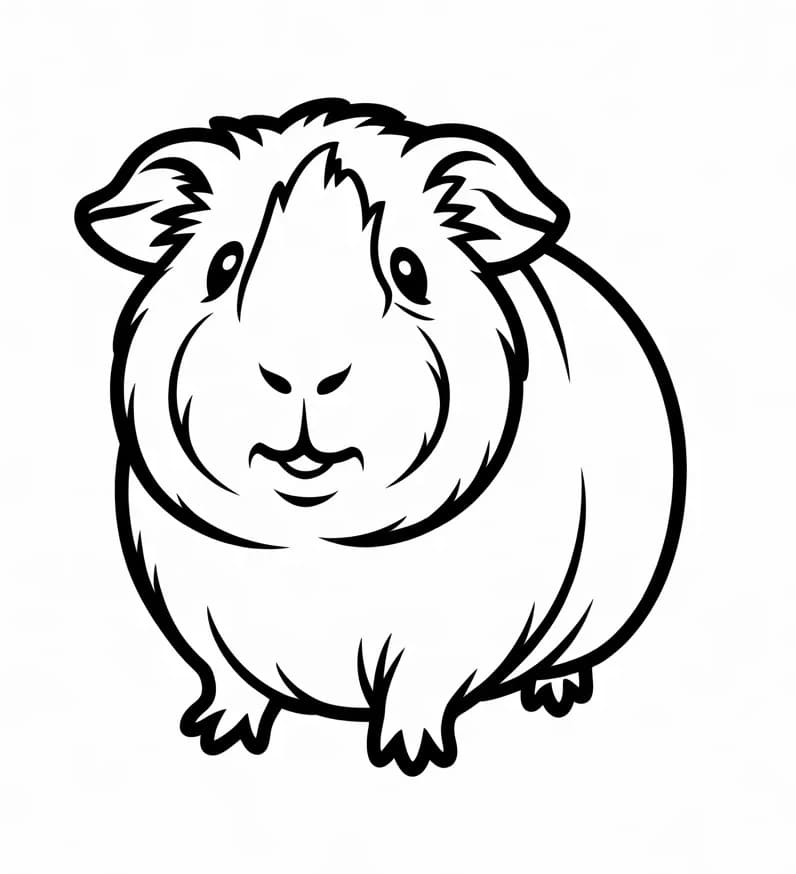 Fise de colorat cu Cobai de colorat p12