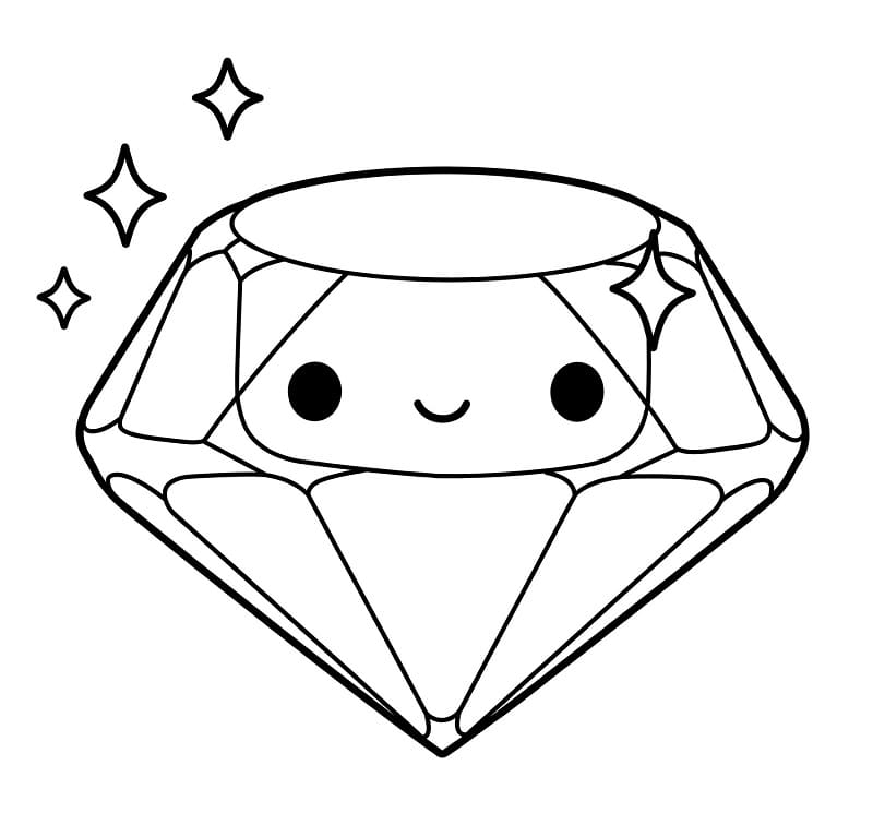 Fise de colorat cu Diamante de colorat p05