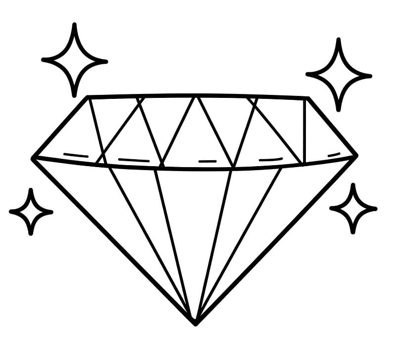 Fise de colorat cu Diamante de colorat p06