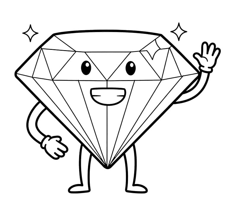 Fise de colorat cu Diamante de colorat p10