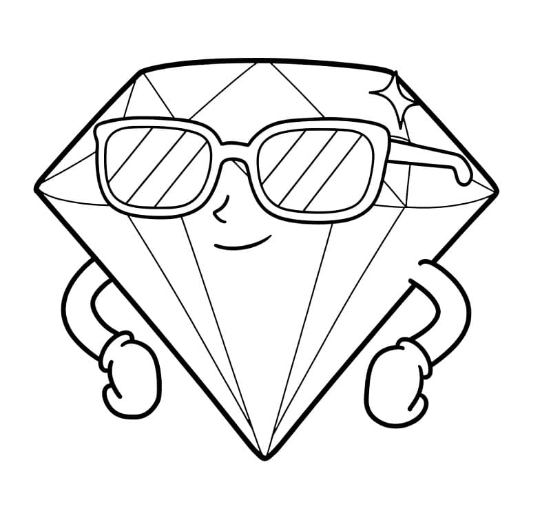 Fise de colorat cu Diamante de colorat p13