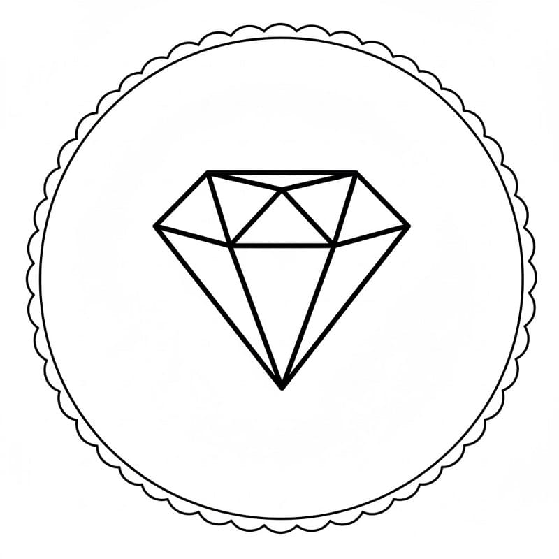 Fise de colorat cu Diamante de colorat p15